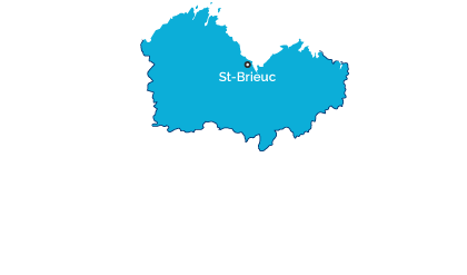 Carte côtes d'Armor