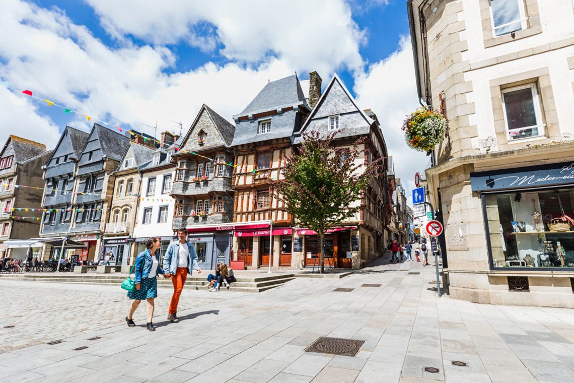 Place Leclerc, Lannion, Côtes d'Armor