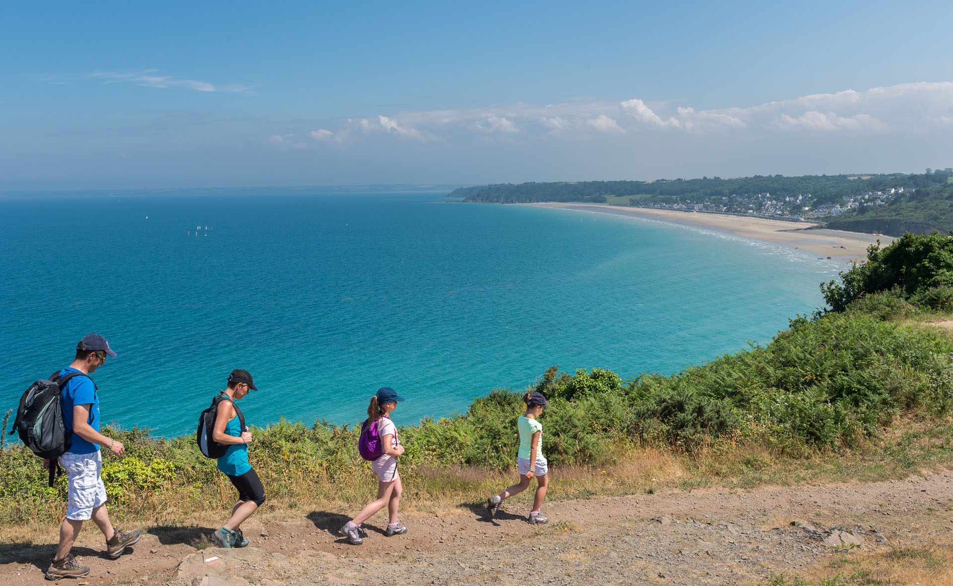 Rando sur le GR34 en Baie de Saint Brieuc, Côtes d'Armor