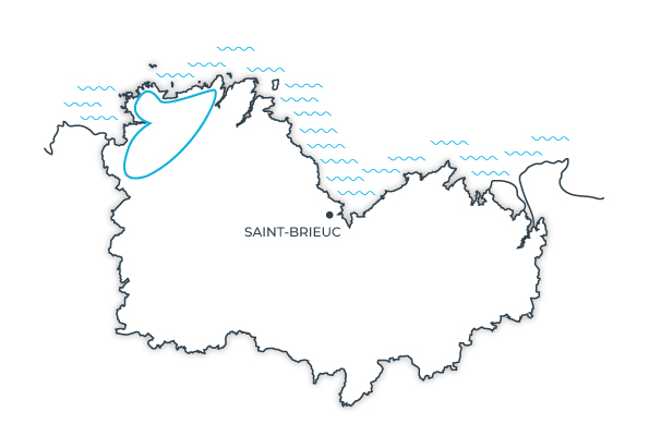 Carte route touristique du Trégor