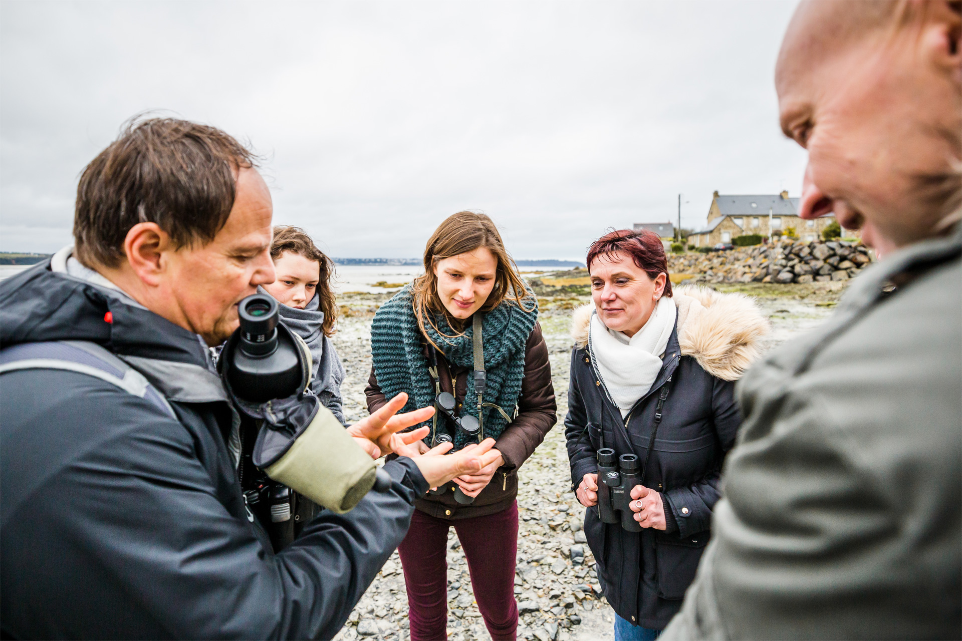 Guide lors de la visite de la Baie de Saint-Brieuc, Hillion