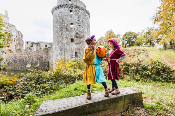 Enfants déguisés, Plédéliac, Bretagne