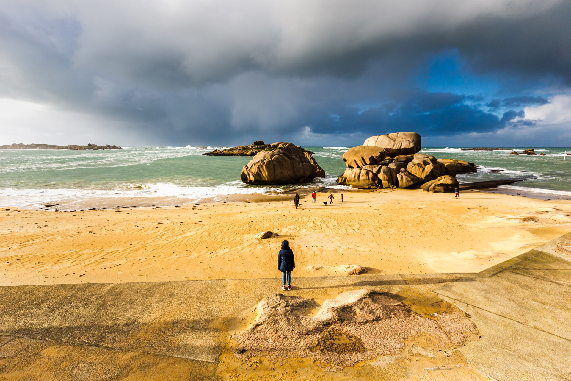 Tempête à Trégastel, Côtes d'Armor