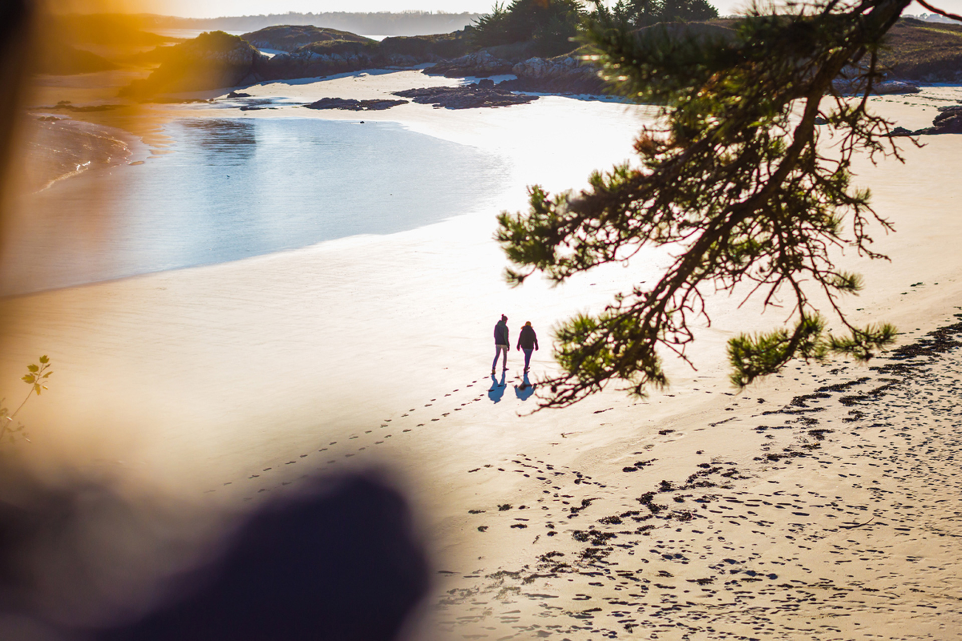 Couple à l'île des Ebihens, Côtes d'Armor