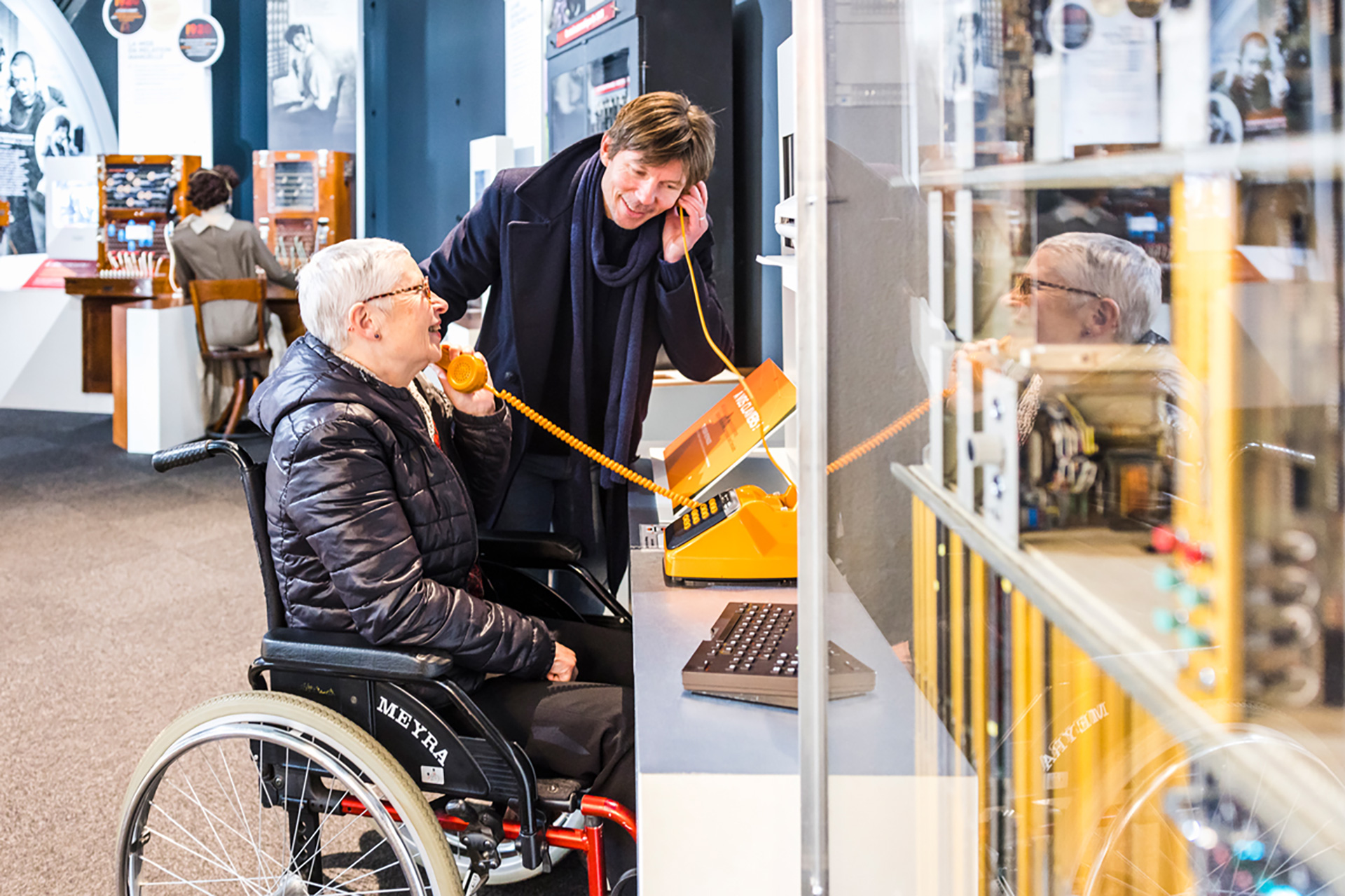 Handicap à la cité des télécoms, Pleumeur-Bodou, Côtes d'Armor