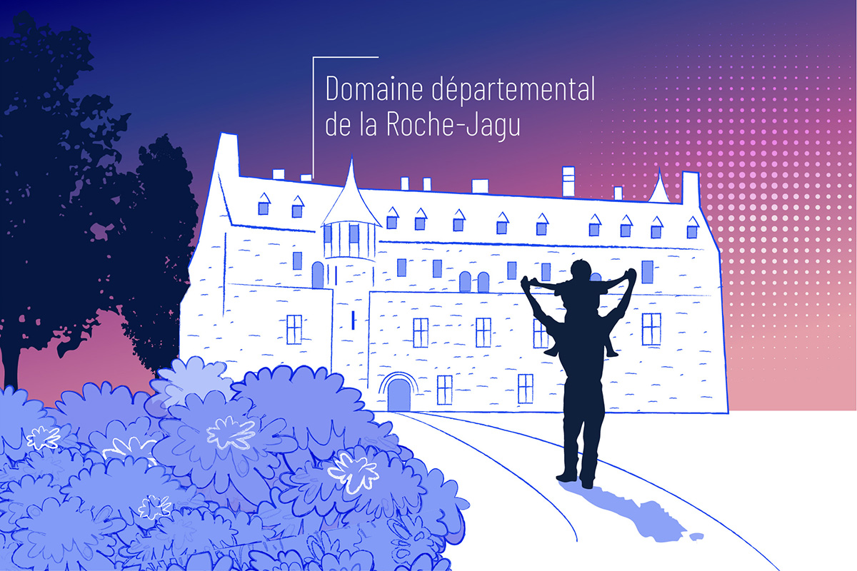 Illustration Château de la Roche Jagu, Ploëzal