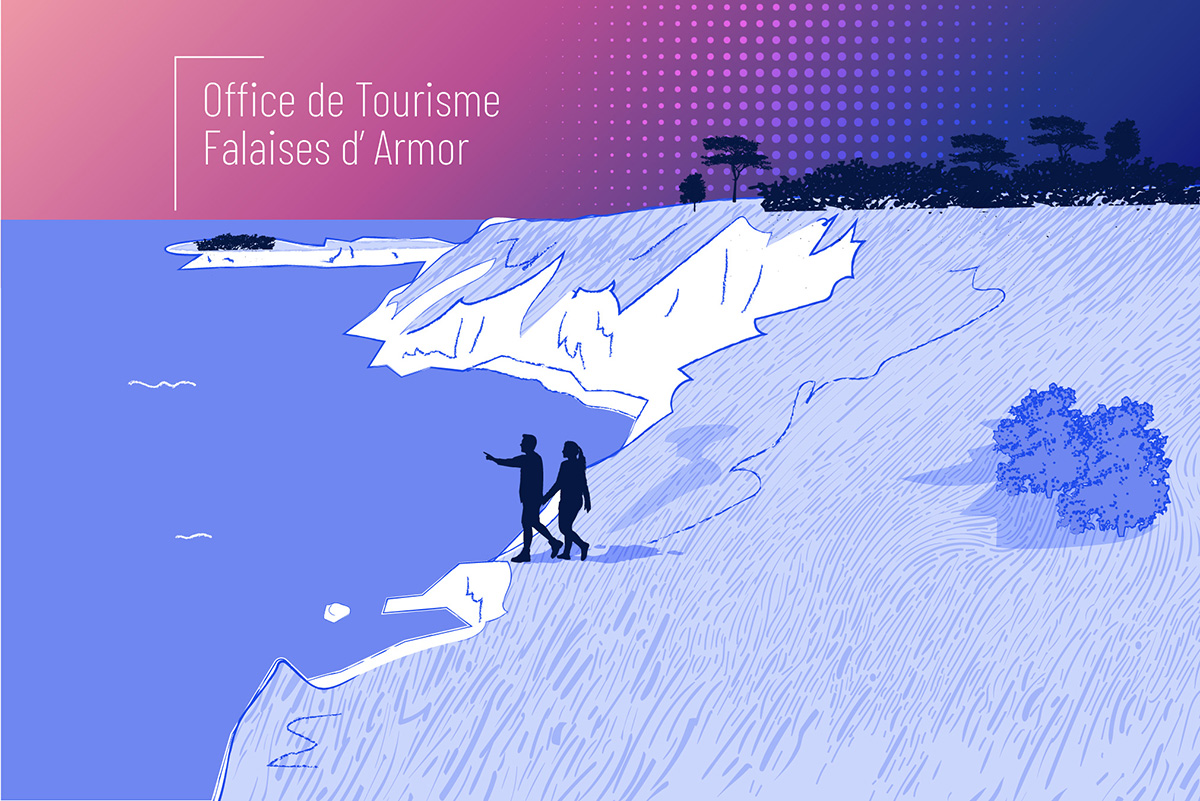 Illustrations falaises de Plouha