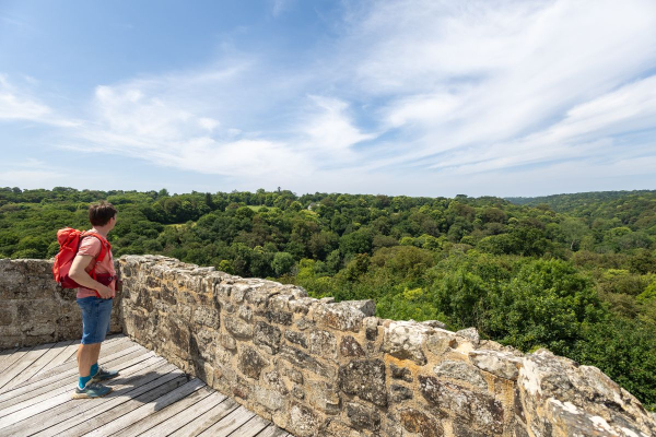 Terrasse du Château de Tonquédec, Tonquedec, Côtes d'Armor