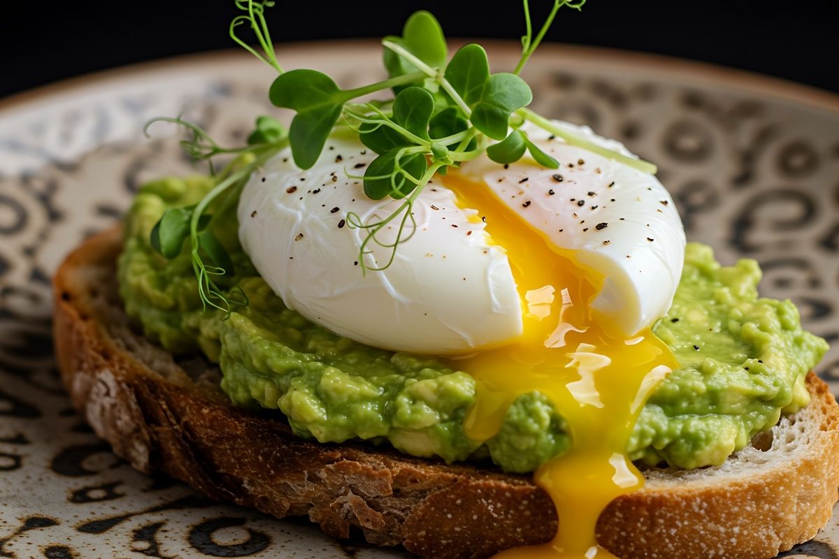 Tartine guacamole / Œuf poché